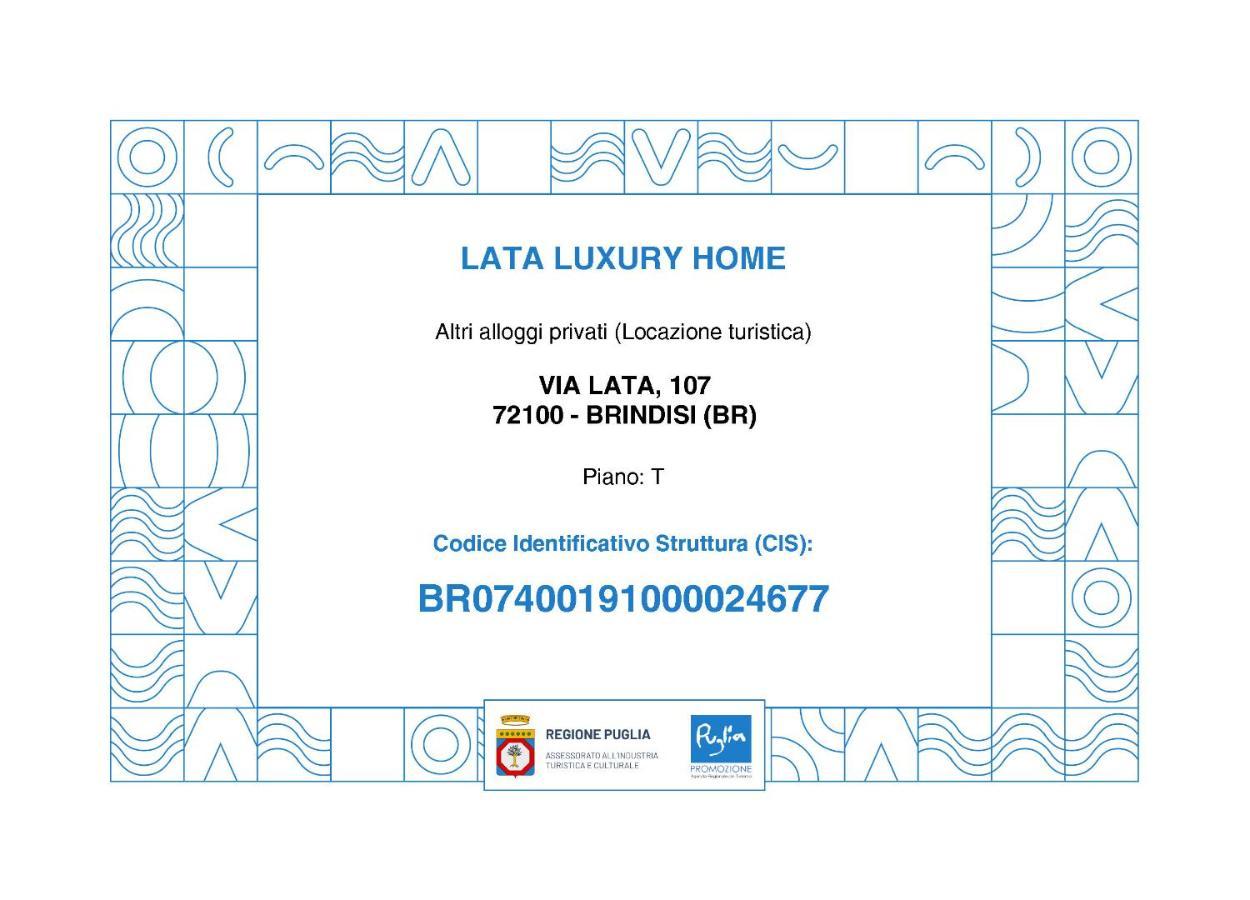 Lata Luxury Home Casa Vacanze Brindisi Ngoại thất bức ảnh